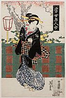 No. 2, from the series Modern Versions of the Five Women (Tôsei gonin onna), 1835, eisen