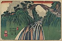 No.41 Distant View of Kanagawa Bridge near Nojiri Station, 1844, eisen
