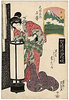 Numazu: Senju of the Ôsakaya, 1823, eisen