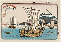 Returning Sails at Shiba Bay, 1847, eisen