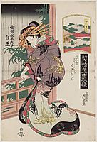 Seki: Shiratama of the Sano-Matsuya, 1823, eisen