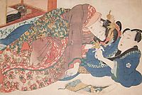 Shunga Scroll, 1838, eisen