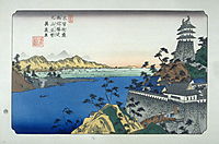 Unuma, pl. 53 from a facsimile edition of Sixty-nine Stations of the Kiso Highway, eisen