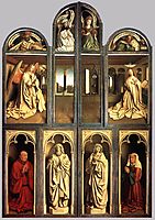 The Ghent Altarpiece, wings closed, 1432, eyck