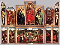 The Ghent Altarpiece, wings open, 1432, eyck