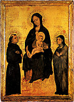 Madonna in Gloria between Saint Francis and Santa Chiara Gentile da Fabriano, fabriano