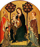 Madonna with Child and St.Catherine, St.Nicolas and Donor Gentile da Fabriano, fabriano