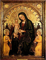 Madonna with Child and Two Angels Gentile da Fabriano, 1415, fabriano