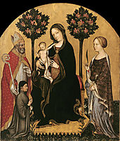 Mary Enthroned with the Child, Saints and a Donor , fabriano