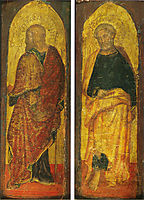 St. James the Greate and St. Peter, the polyptych Sandei Collection Berenson, c.1412, fabriano