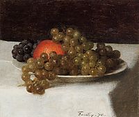 Apples and Grapes, 1870, fantinlatour