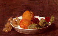 A Bowl Of Fruit, 1870, fantinlatour