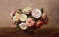 Bowl of Roses, 1889, fantinlatour