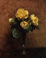 Fleurs: Roses Marechal Neil, 1883, fantinlatour