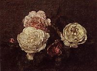 Flowers: Roses, 1883, fantinlatour