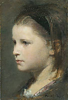 Head of a Young Girl, 1870, fantinlatour