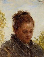 Head of a Young Woman, 1876, fantinlatour