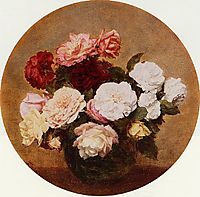 A Large Bouquet of Roses, 1886, fantinlatour