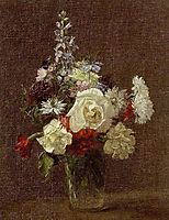 Mixed Flowers, 1887, fantinlatour