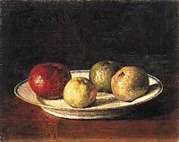 A Plate of Apples, 1861, fantinlatour