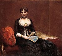 Portrait of Madame Léon Maître , c.1882, fantinlatour