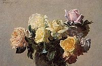 Roses, 1885, fantinlatour