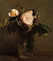 Roses in a Tall Glass, c.1873, fantinlatour
