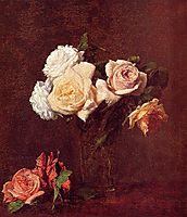 Roses in a Vase, 1884, fantinlatour