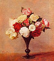 Roses in a Vase, 1888, fantinlatour