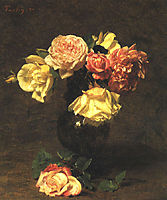 White and Pink Roses, 18, fantinlatour