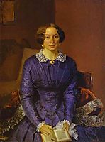 Portrait of Elizaveta Petrovna Zhdanova , fedotov