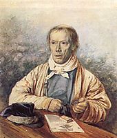 Portrait of A. I. Fedotov, the Artist-s Father, 1837, fedotov