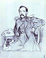 Portrait of Lieutenant Lvov, 1846, fedotov