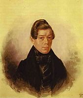 Portrait of M. M. Rodivanovsky, c.1836, fedotov