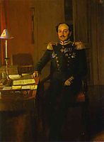 Portrait of P. P. Zhdanovich, 1847, fedotov