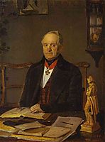 Portrait of P. V. Zhdanovich, 1847, fedotov
