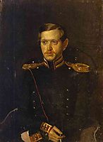 Portrait of S. S. Krylov, 1851, fedotov
