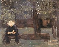 Man Sitting on a Log, 1895, ferenczy