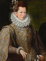 Portrait of a Lady of the Court, 1590, fontana