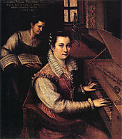 Self-Portrait at the Clavichord with a Servant, 1577, fontana
