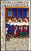Banquet Given by Charles V (1338-80) in Hhonour of His Uncle Emperor Charles IV (1316-78) in 1378, 1460, fouquet