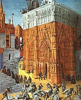 Building of the Temple of Jerusalem, c.1470, fouquet