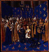 Coronation of Louis VIII and Blanche of Castile at Reims, 1460, fouquet