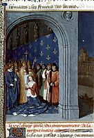 Maria of Brabants coronation in the Sainte Chapelle of Paris, fouquet