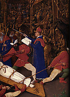 Martyrdom of Saint Apollonia, detail, 1456, fouquet
