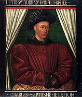 Portrait of Charles VII, King of France, c.1445, fouquet