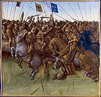 A re-imagination of Louis III and Carloman-s 879 victory over the vikings, fouquet