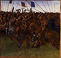Victory of Louis III and Carloman on the Normans, 1460, fouquet