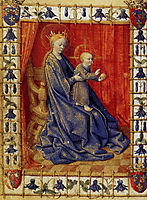 Virgin And Child Enthroned, fouquet