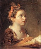 A Young Scholar, 1775-1778, fragonard